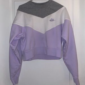 Multi colour Nike crop sweater, Small